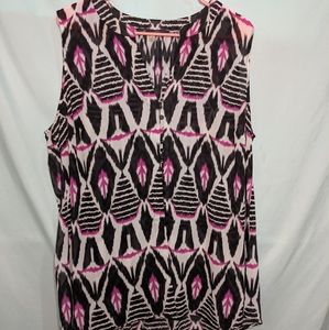 Tribal print top